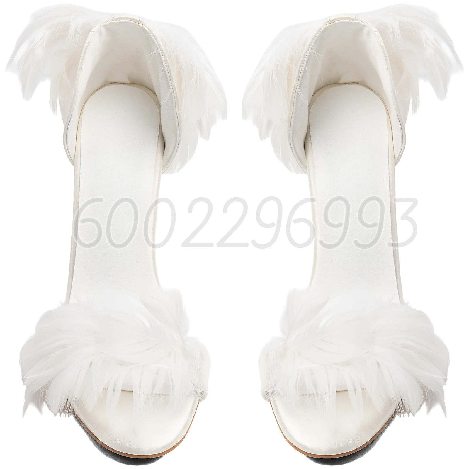White Feather Satin Stiletto H - Slip Dress Satin 评论和价格