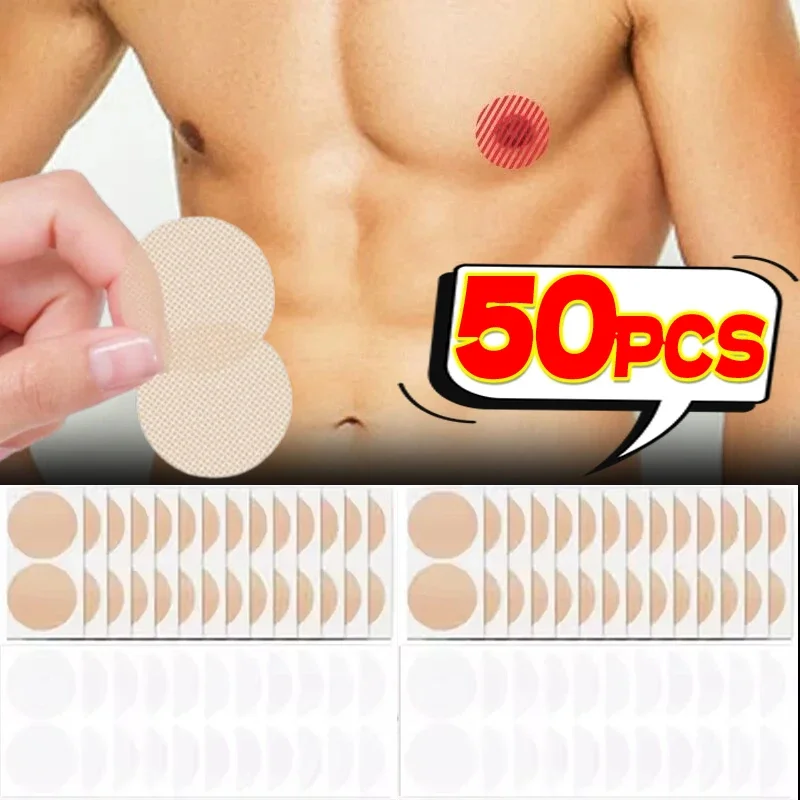 Men Anti-dropping Nipple Cover Women Waterproof Traceless Chest Stickers Man Running Breathable Prevent Bump Thin Breast Patch