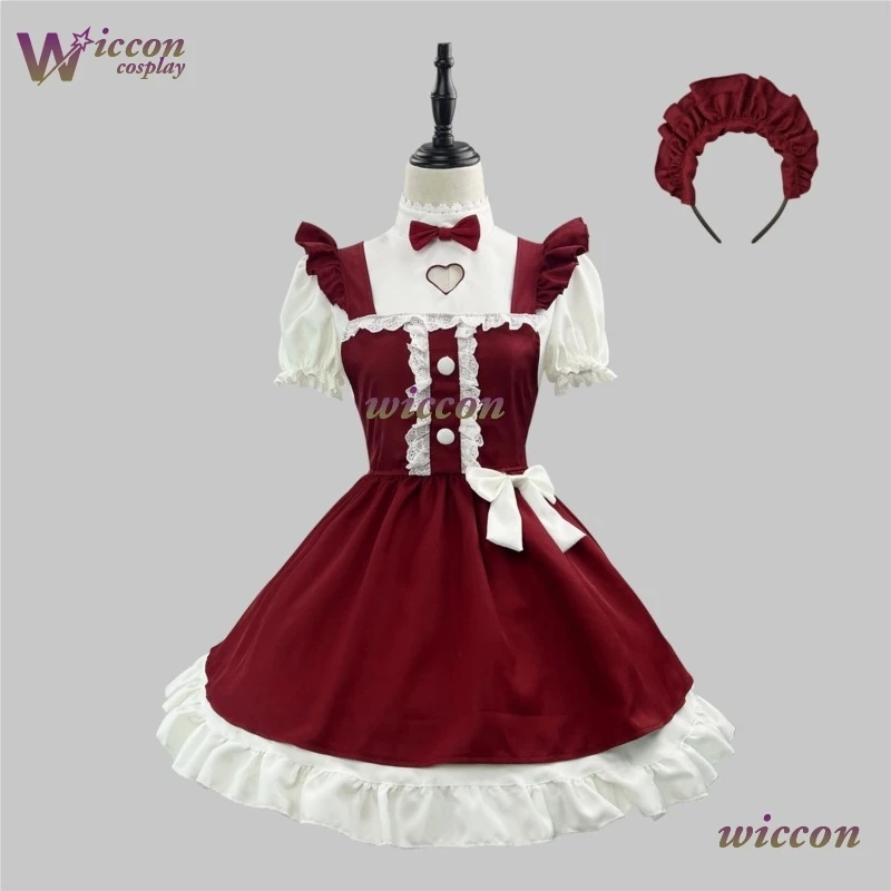 

New Year Christmas Lolita Maid Outfit Original New Arrival Anime Cosplay Costume Loli Men Women Ruffled Sleeves Apron Plus 5xl