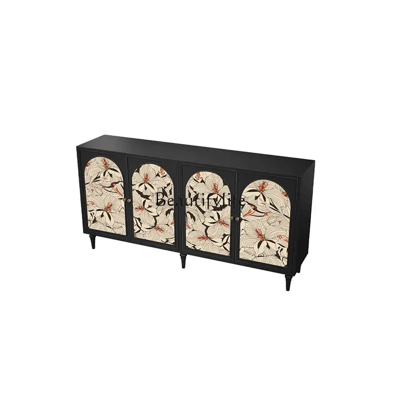 

Z.advanced dining side cabinet integrated entrance against the wall living room decoration multi-functional storage cabinet