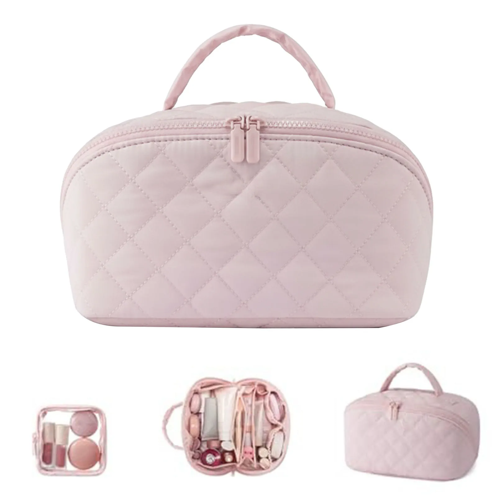 

Легкая дорожная косметичка-пуховик, водонепроницаемая сумка для туалетных принадлежностей, портативный чехол-кошелек для женщин и девушек