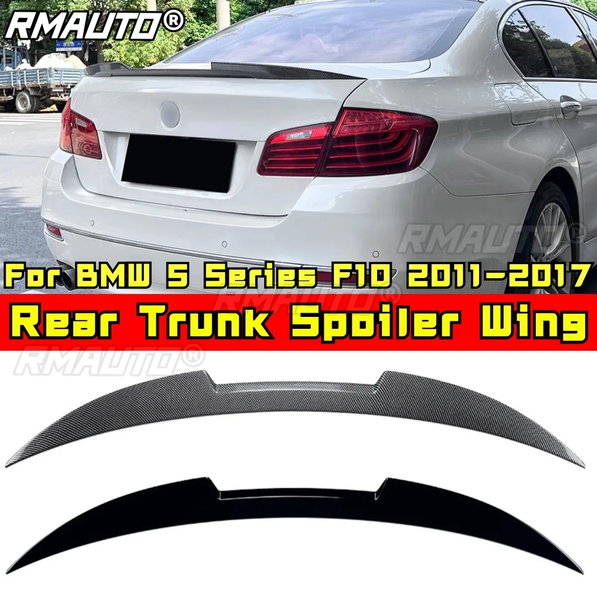 

Для BMW 5 серии F10 задний спойлер багажника заднее крыло багажника спойлер багажника крыло для BMW 5 серии F10 2011-2017 автомобильные аксессуары