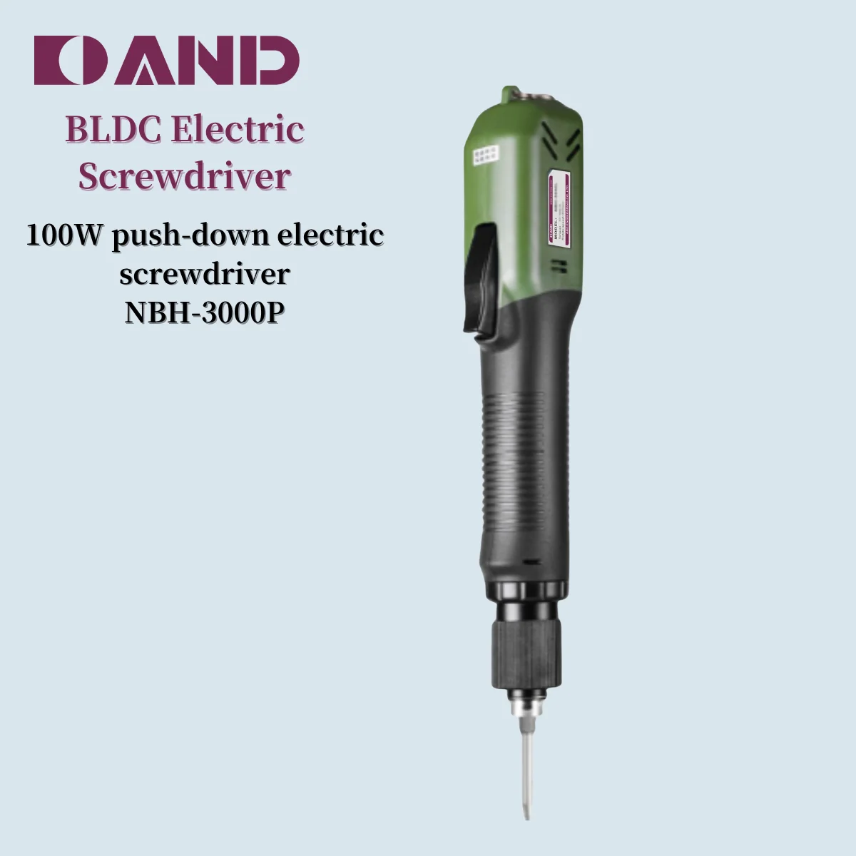 Aierte 100W Industrial Push-down BLDC Electric Screwdriver 5% Accuracy 0.98-2.94Nm Torque for Automotive Industrial