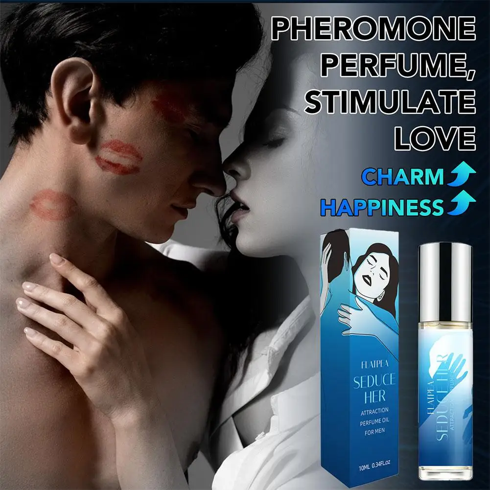 Sexuellement d'hormone naturelle avec roulement à billes, parfum longue durée, rendez-vous portable, attire les hommes et les femmes flirtant, original, 10ml