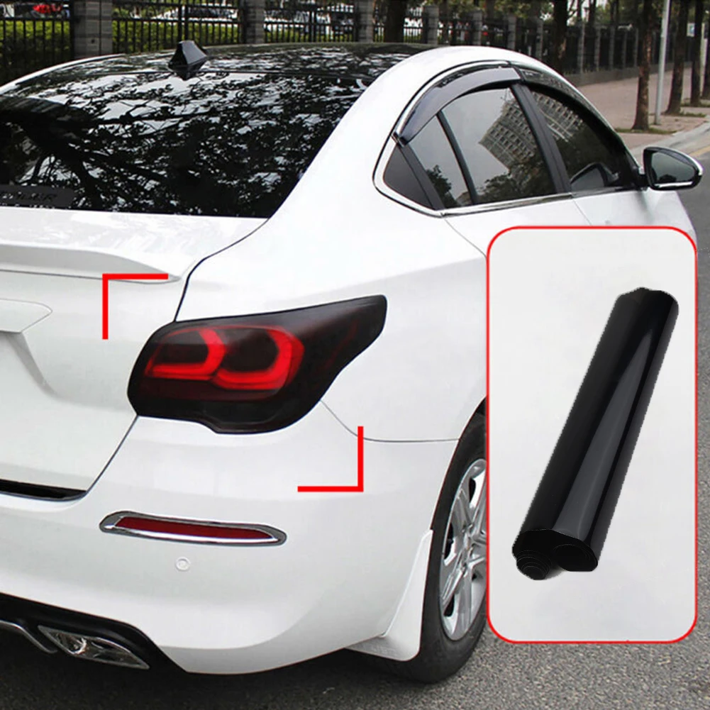 

Useful Car Light Film Car Decor Vinyl 12*40inch Accessories Easy To Remove Exterior Fog Lamp Fog lamp Headlights Taillights
