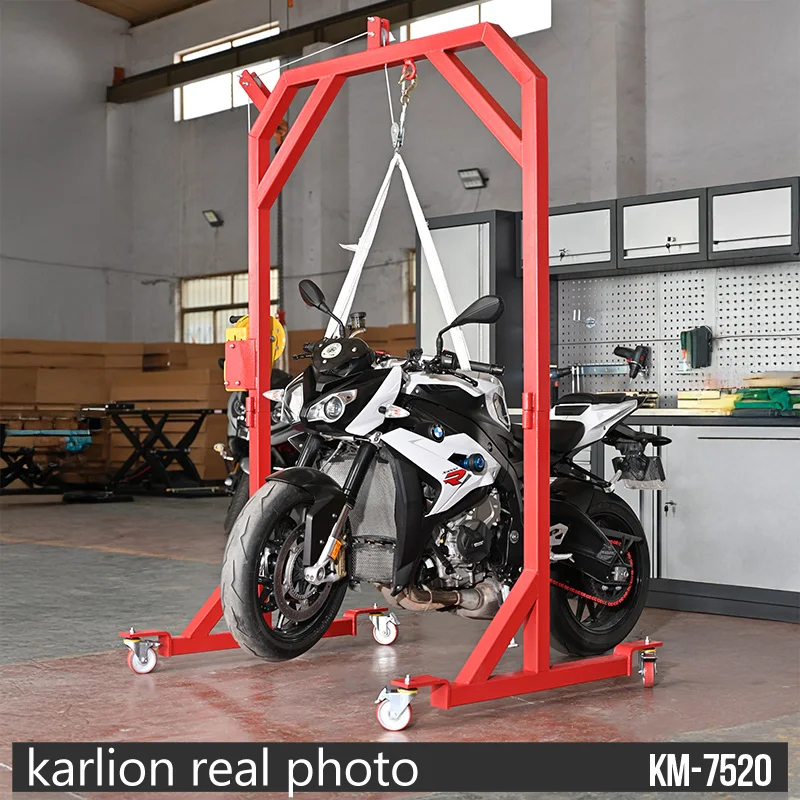 KARLION Large Displacement Motorcycle Gantry Hanger Movable Heavy Locomotive Repair Frame Powder Coated in China