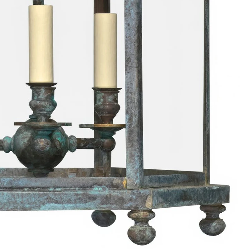 Classic Design Solid Brass Lantern Pendant Light Modern Unique Hanging Pendants  for Home Outdoor Garden