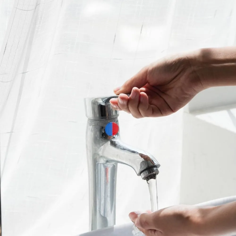 72 قطعة ملصقات المياه الساخنة والباردة 20 مللي متر صنبور تلميح ملصقات للتسمية علامات الساخنة والباردة مقاوم للماء علامات تسمية الصنبور ذاتية اللصق #5