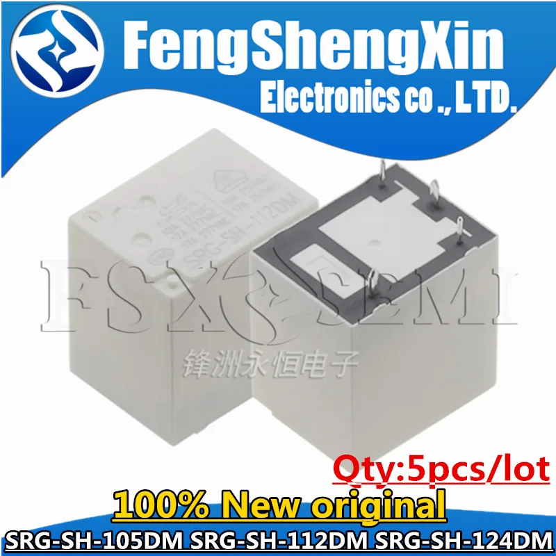 

5pcs 100% New SRG-SH-105DM SRG-SH-112DM SRG-SH-124DM 5V 12V 24V 4pin Relay