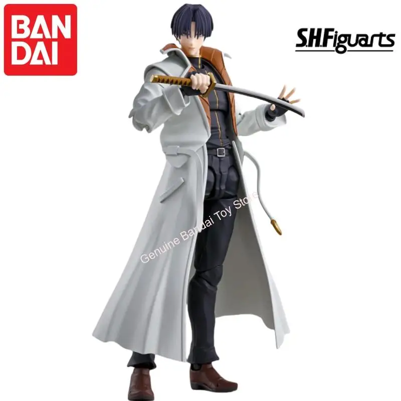

Bandai Original In Stock S H Figuarts Rurouni Kenshin Shinomori Aoshi Action Figure Model Doll Brand New Boxed Garage