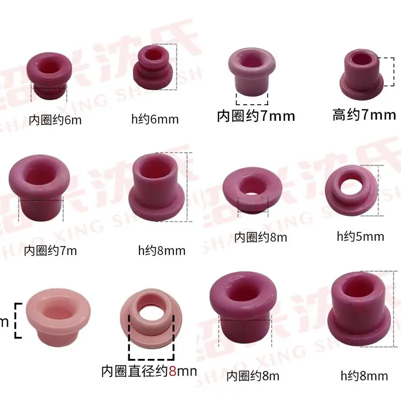 Qipang 100 قطعة غسالات خطوة السيراميك مقاومة للاهتراء الخزف الملولب عيون غسالة سلك أدلة الثقوب #4