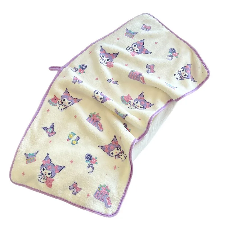 MINISO名創優品 サンリオタオル プリント コーラルフリース 純綿以上 吸水速乾 漫画 毛なしクレンジング フェイスワイプ