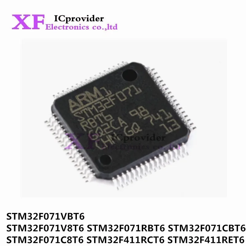 STM32F071VBT6 STM32F071V8T6 STM32F071RBT6 STM32F071CBT6 STM32F071C8T6 STM32F411RCT6 STM32F411RET6 LQFP-64 LQFP-100   Stock