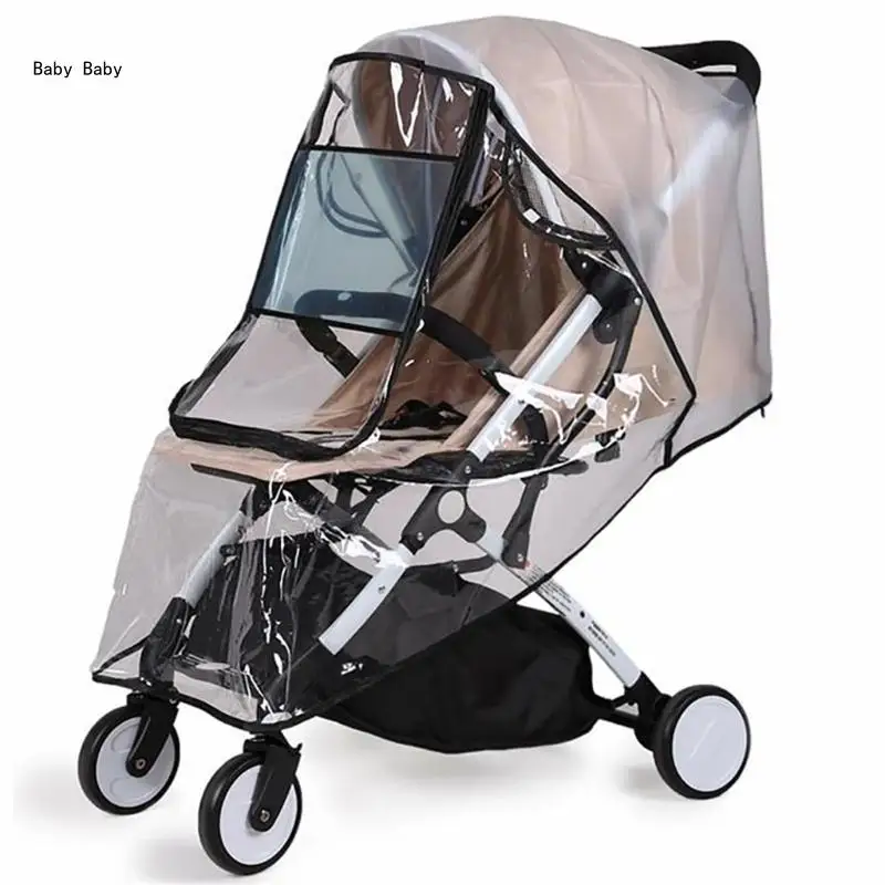 Baby Strollers Rain Cover Universal Pram Windproof Protections Cover Shield Pushchair Cover Strollers Accessory Q81A