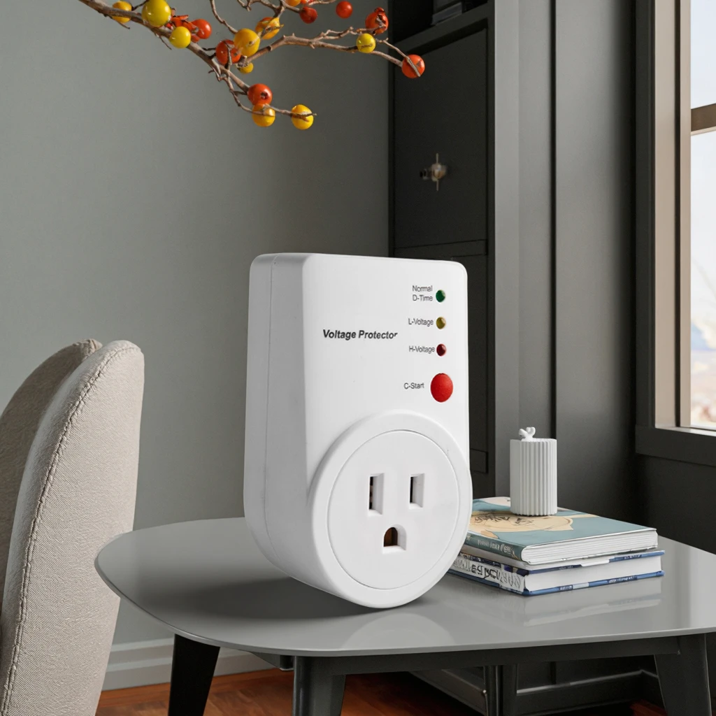 Automatic voltage protector plug 50Hz 60HZ open voltage protector 220V 16A undervoltage and overvoltage protection