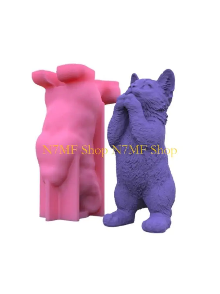 

N7MF Silicone Mold Standing Making Mold Resin Casting Mould for Home Decoration DIY Craft