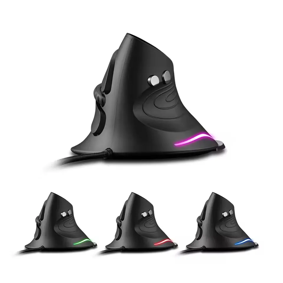 ZELOTES T-30 Mouse Wired Optical Mouse Vertical Mouse USB Wired Gaming Mouse 6 Keys Ergonomic Mice with 3200 DPI for PC Laptop