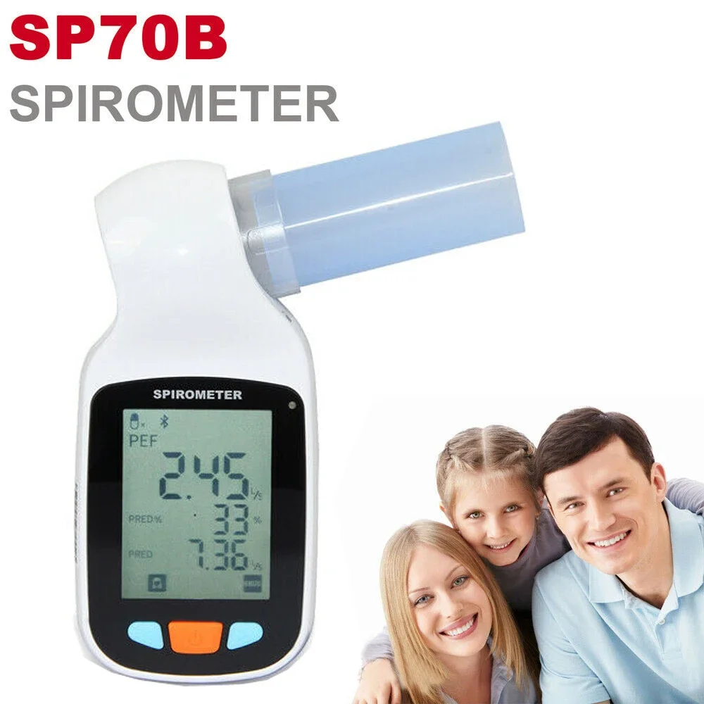 CONTEC SP70B Digital Spirometer Bluetooth Espirometer Lung Volume Device with Phone APP Android & IOS APP