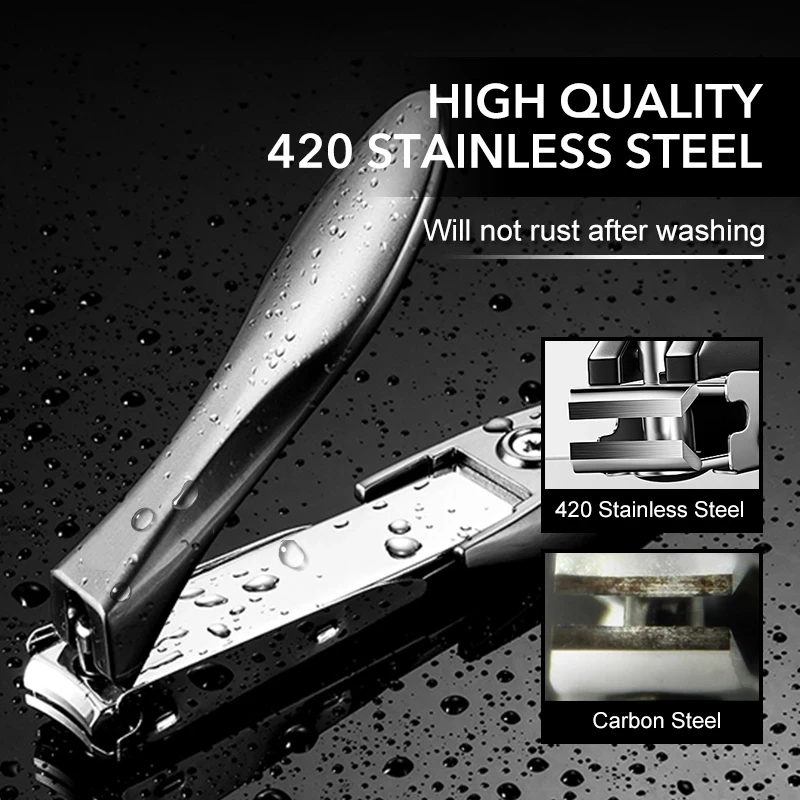 1 Pcs High Quality Stainless Steel Nail Clippers Sharp Curved Blades Finger Toenail Manicure Tool For Home Use image 3