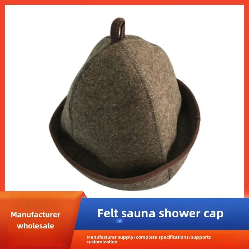 Sauna Felt Bath Wool Russian Hair Men House Room Hats Cap Steam Women Portable Accessories