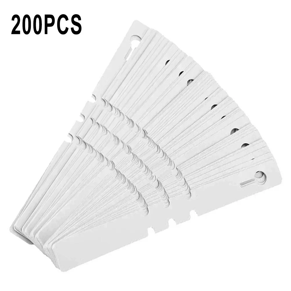 200Pcs Garden Plant Labels Plant Accessories Flower Pots Plastic Plant Tags Nursery Markers Seedling Labels Tray Mark Tools