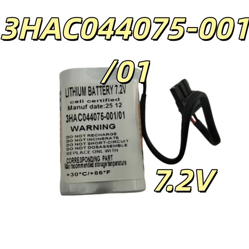 Replacement battery 3HAC044075-001/01 for 7.2V lithium battery robot driven battery New