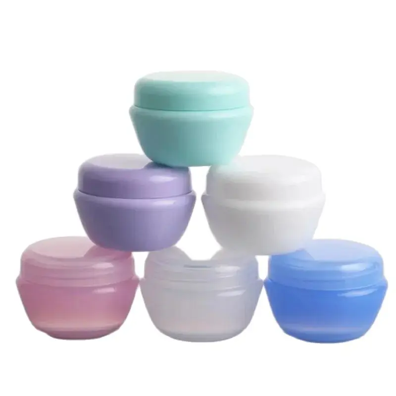 

100PCS*5G Cream Jar Plastic Cosmetic Container Empty Nail Art Pot Refillable Mask Canister Small Sample Box Makeup Packing