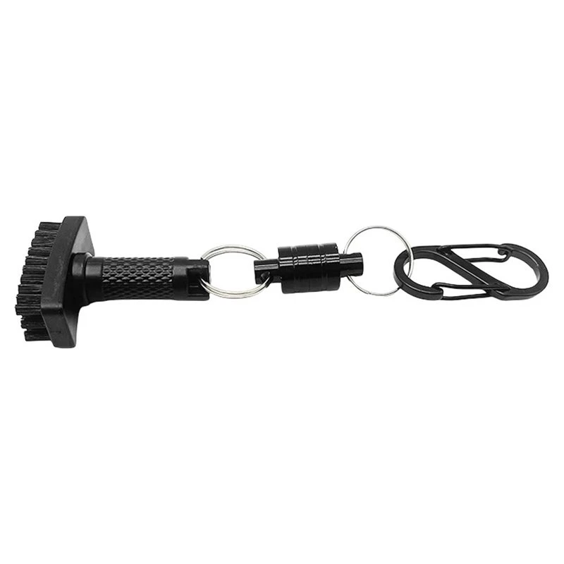 T22C Groove Cleaning Tool Portable Golf Club Cleaner Quick-Release Magnet For Irons Wedges And Clubs