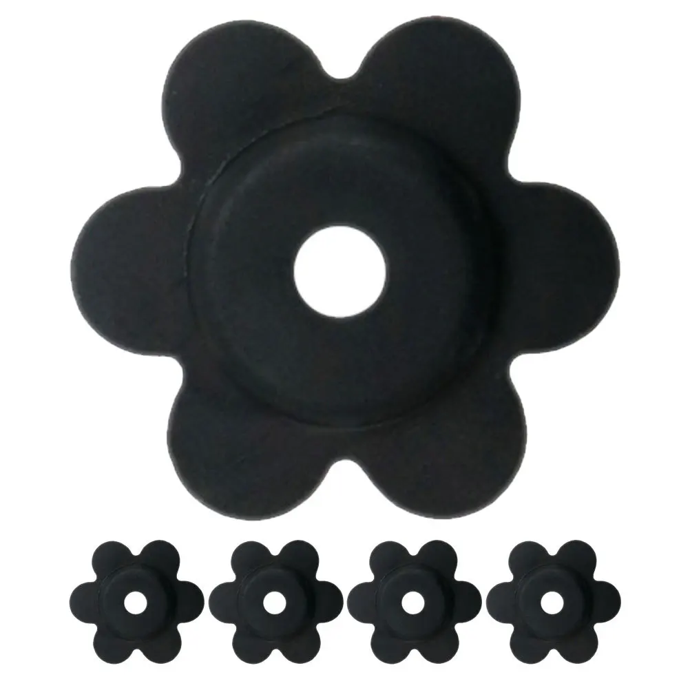 

5Pcs Flower Shape Garden Flag Stoppers Windproof Rubber Pole Anchors for Mailbox Yard Banners Outdoor Flagpole Stability