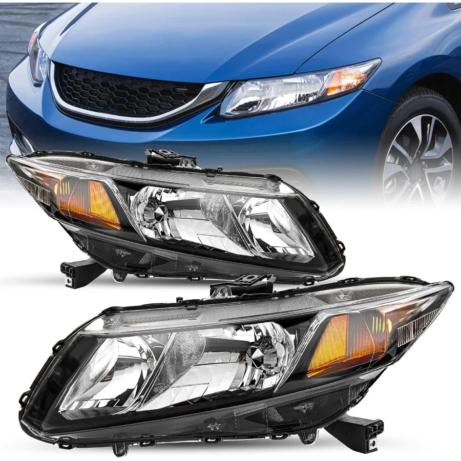 

Фара в сборе, совместимая с 4-дверным седанным Honda Civic 2012-2015, и 2-дверным купе Honda Civic 2012-2013, для водителя и Pas