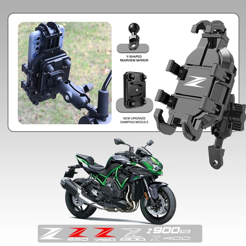 

High-Grade Mobile Phone Holder GPS Stand Bracket Motorcycle Accessories For KAWASAKI Z Z400 Z900 Z800 Z750 Z650 ZZR Accessories