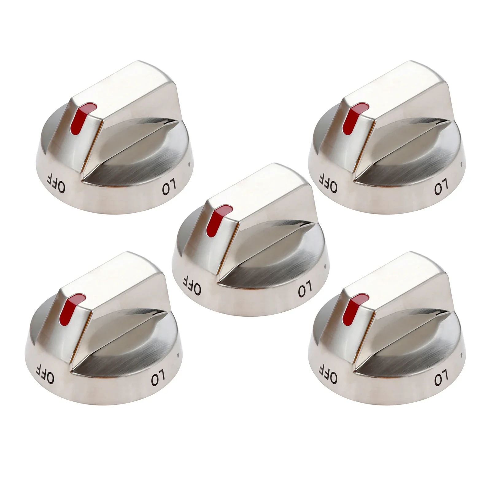 5pcs Burner Control Dial Knob Range Oven Replace DG64-00473A fit for Samsung NX58F5700WS NX58H5600SS NX58H5650WS NX58J7750SS