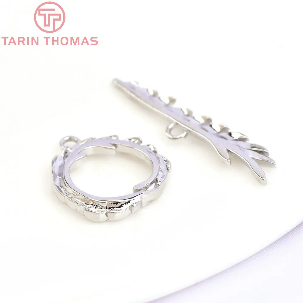 (5686) 6 Sets 16MM 24K Gold Color Brass Bracelet O Toggle Clasps High Quality Diy Jewelry Making Findings Accessories Wholesales image 6