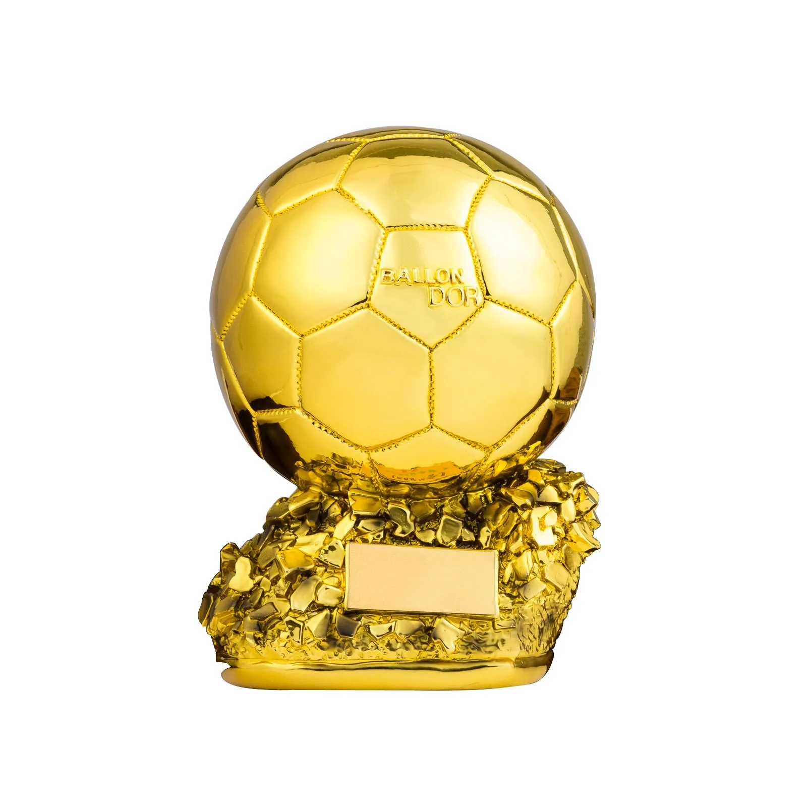 15cm/20cm/25cm Soccer Trophy Golden Ball Ball Best Player Award Commemorative Gift DOR