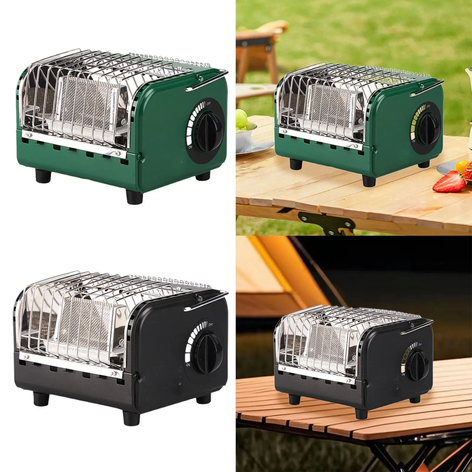 

Mini Cassette Heater Adjustable Temperature Outdoor Camping Gas Heater Camping Warming Heater for Travel Office, Fishing
