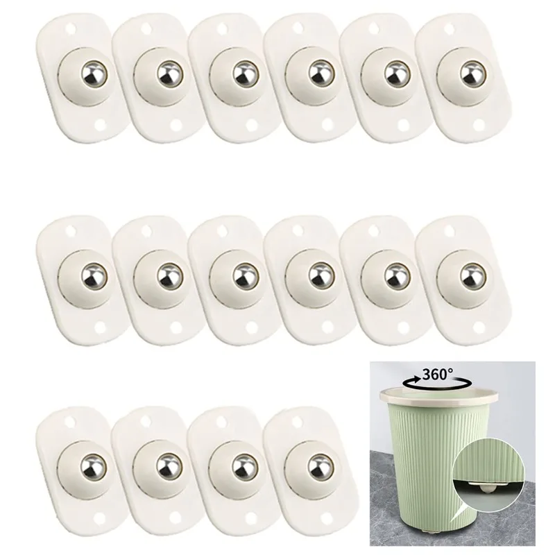4-80PCS Stick on Caster Wheels Self Adhesive Furniture Movers Universal Swivel Glide Rollers No Drill for Chair Cabinet Desk