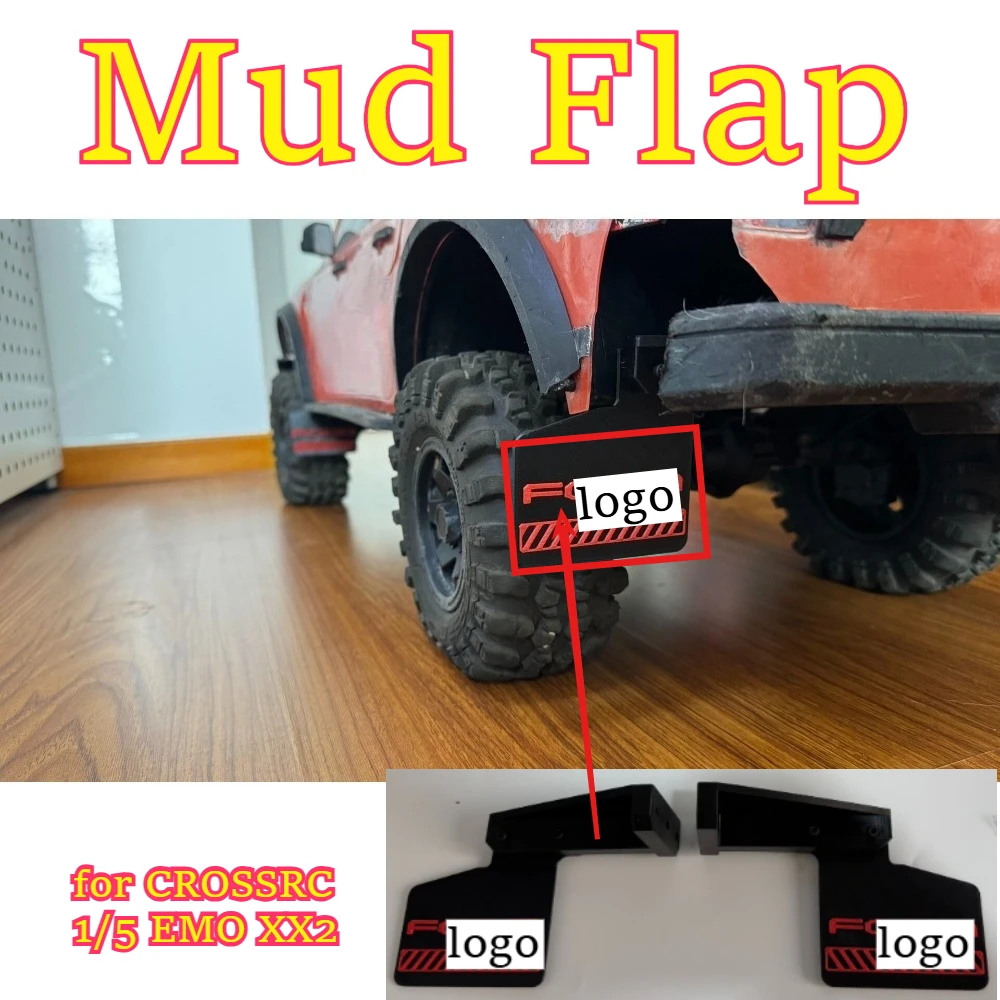 RC crawler Mud Flap parts fitting for CROSSRC 1/5 EMO XX2 scale custom size Fender guard upgrade replacement spare accessories