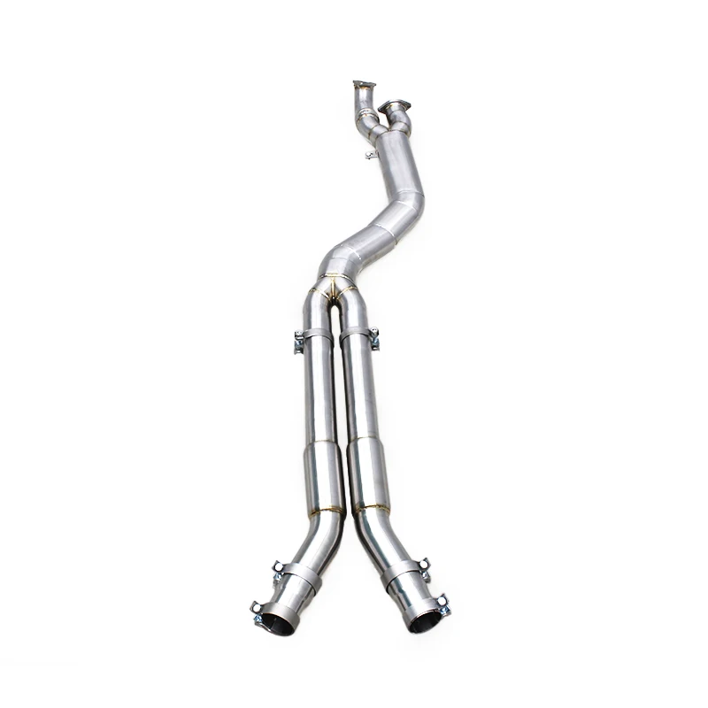 YK 101MM Exhaust Pipe For BMW M3/M4 G80/G82/G83 S58 3.0T 2021-2024 New Design 4inch Single Midpipe With Resonator