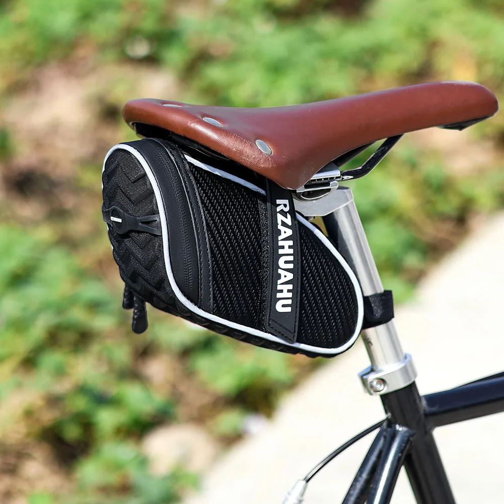 

Водонепроницаемая сумка для велосипеда 1 л, крепление под сиденье, светоотражающая, легкая, для MTB и шоссейных велосипедов, аксессуары