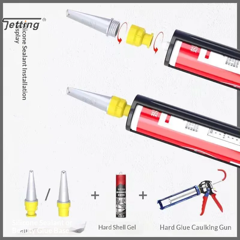15/16Pcs Plastics Caulking Finisher Reusable With Connection Bases Caulking Nozzle Sealant Finishing Tool Kitchen Bathroom