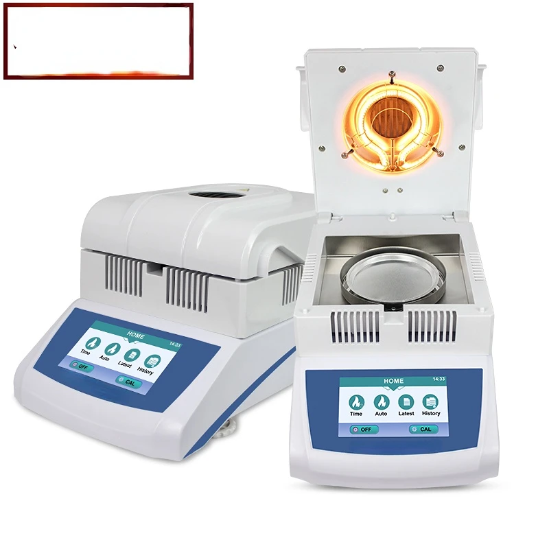 

Grain Moisture Tester 0.001g Medical Food Halogen Light Laboratory Solid Moisture Analyzer