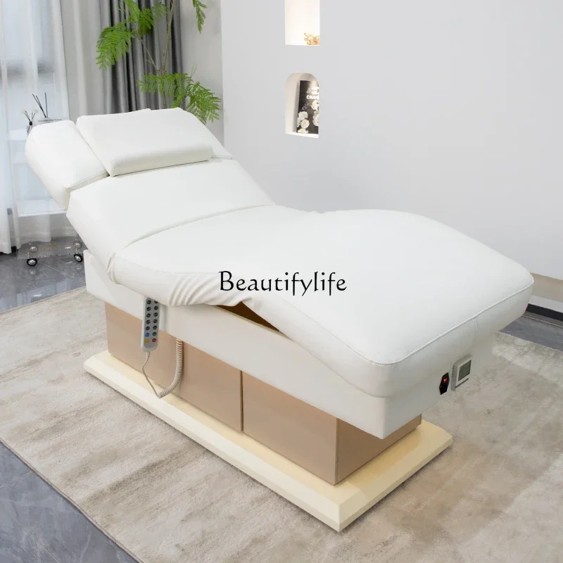 yj21 High-end beauty bed, special intelligent heating for beauty salons, liftable electric pattern embroidery bed