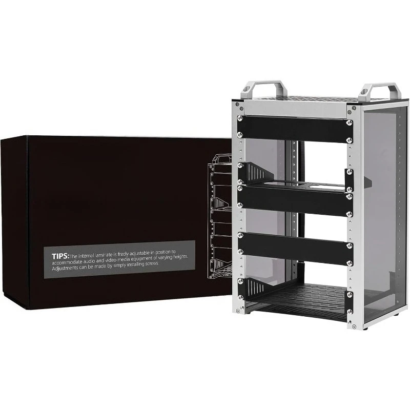 8U Server Cabinet, 10 Inch Server Rack For Network, Servers, Audio, And Video Equipment,  T1 Rackmount