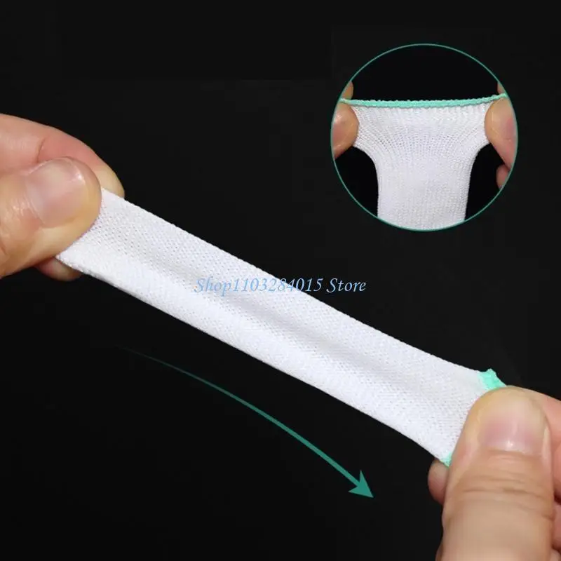 R6FF Nonslip Nylon Finger Covers Sleeves Textured Surfaces For Wet Or Dry Environment
