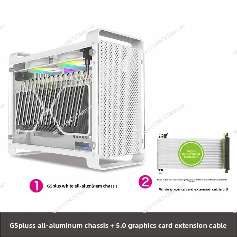 G5 Plus Aluminum Chassis SFX Power Supply ITX Motherboard 4070 Graphics Card A4 Side Transparent Mini Chassis