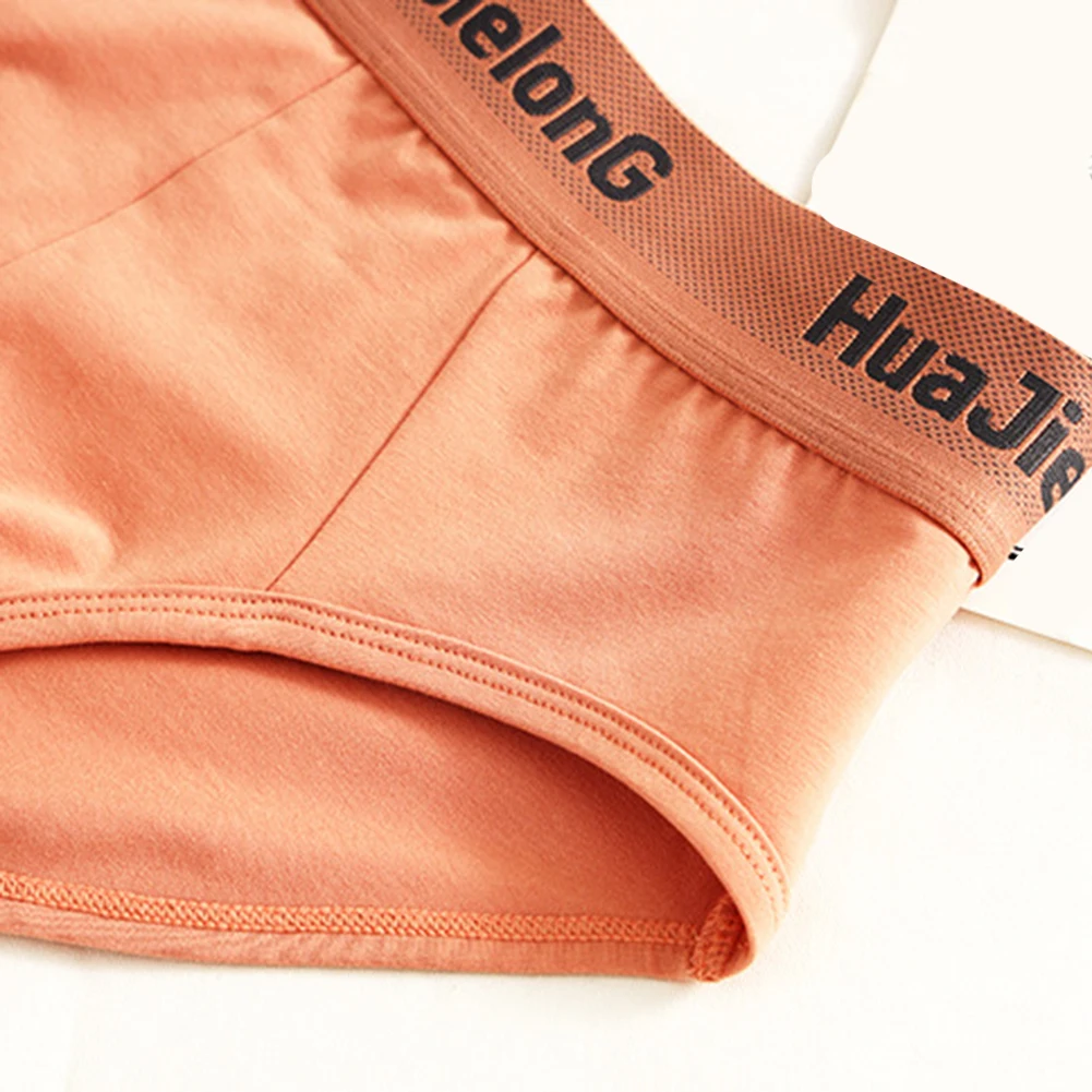 ملابس داخلية متوسطة الارتفاع قابلة للتنفس للارتداء اليومي، طراز كلاسيكي، بطانة مريحة، مقاس مرن، نسيج ناعم