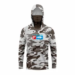 Frenesi Long Sleeve Fishing Hoodie Men Anti-UV Sun Protection Clothes Fish Hooded Shirt Hunting Jungle Camouflage Tops New