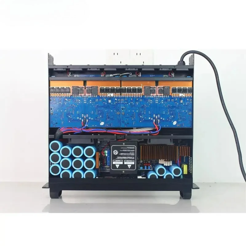 DSP Software Pro Усилитель мощности звука 4 Ом 2100 Вт Профессиональный Dj-динамик Модуль усилителя мощности DSP