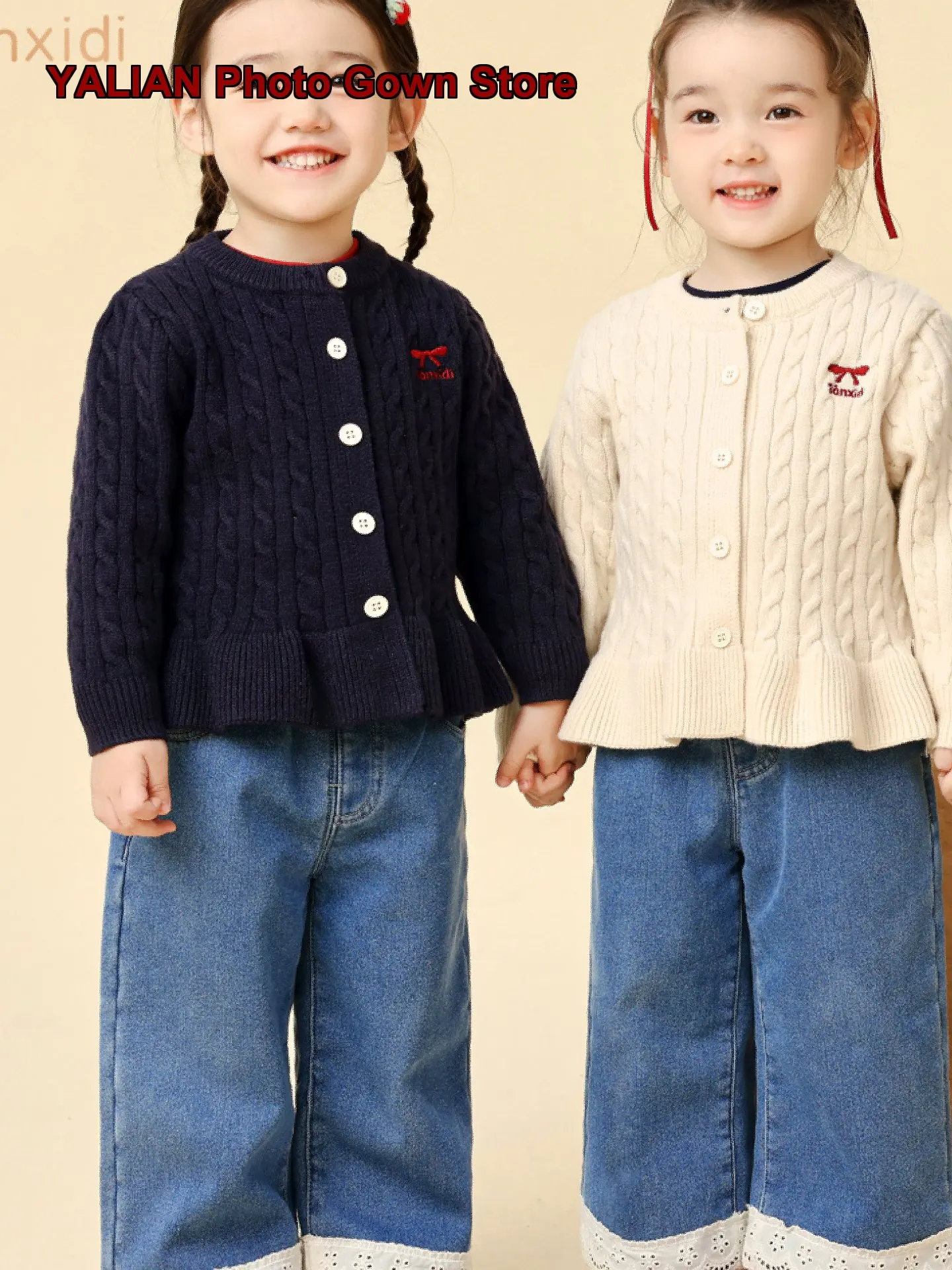 Girls Autumn Jacket Baby Spring Autumn Knit Cardigan Stylish Outerwear Kids