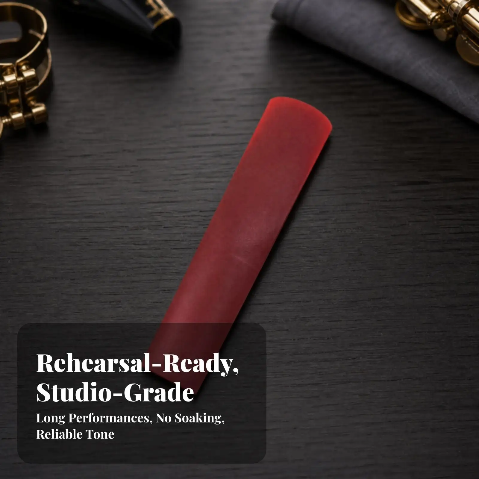 Lightweight Resin Reed for Tenor Saxophone 2.5 Synthetic Cane Alternative Stable Shape Moisture Resistant
